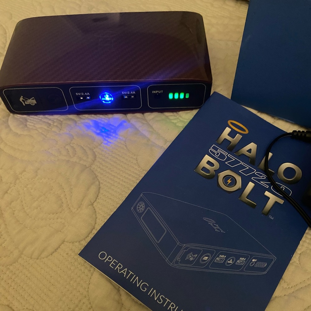 Halo Bolt portable charger with jumping cables